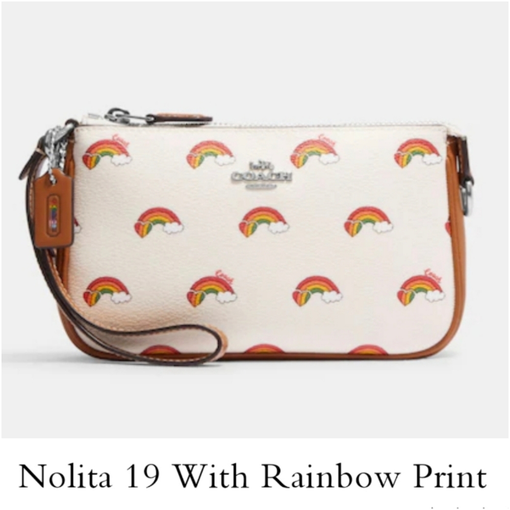 👀50% OFF 👀 NWT‼️ Coach brand Nolita 19 with Rainbow Print